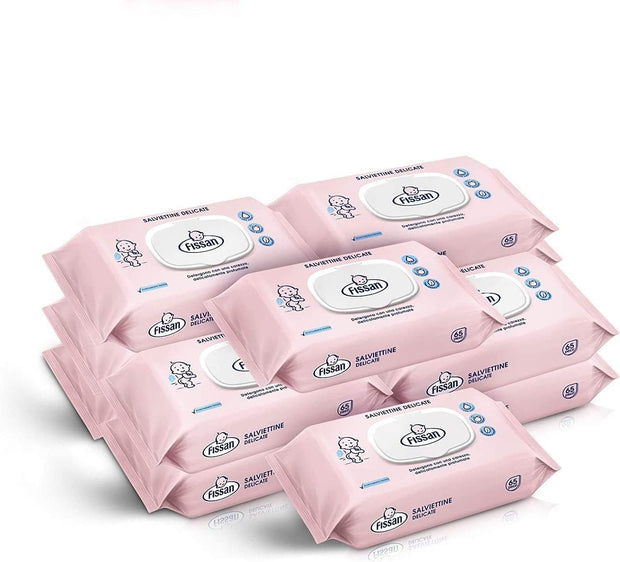 12 Confezioni da 65 Salviette | Fissan Baby Salviettine Delicate Megapack