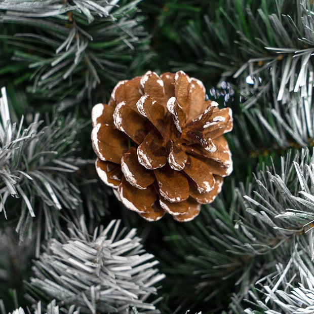 Nataland Albero di Natale Artificiale Innevato con Pigne