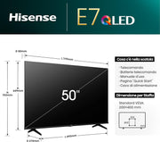 Hisense TV 50" QLED 4K Smart TV