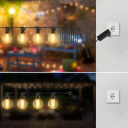 Catena Luminosa da Esterno – 15 Metri con Telecomando e 19 Lampadine LED