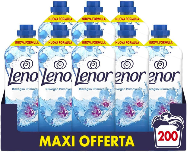 8 Bottiglie Risveglio Primaverile | Lenor Ammorbidente Lavatrice Concentrato