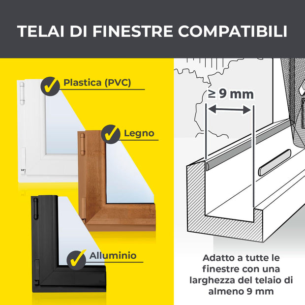 EASYmaxx Magic Click – Zanzariera Magnetica Finestra