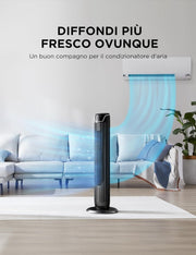 Midea – Ventilatore a Colonna Slim con Telecomando