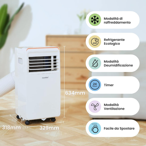 Condizionatore Portatile Comfee 7000 BTU – Pronto all'Uso