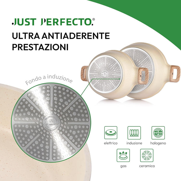 Set Just Perfecto 15 Pezzi – Pentole e Padelle Antiaderenti