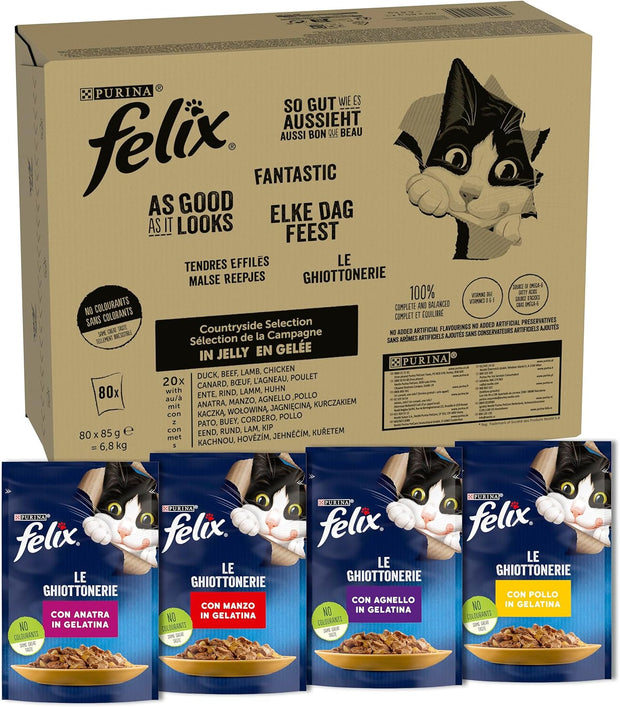 Purina Felix Le Ghiottonerie Cibo Umido per Gatti
